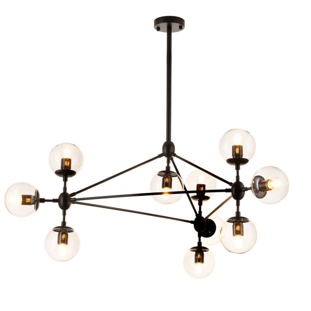 Step into design ST-9047-10 amber Lampa wisząca ASTRIFERO-10 bursztynowo czarna 90 cm