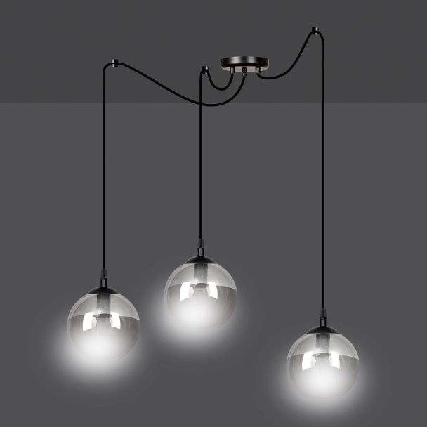 EMIBIG 937/3 LAMPA WISZĄCA GIGI 3 BL GRAFIT