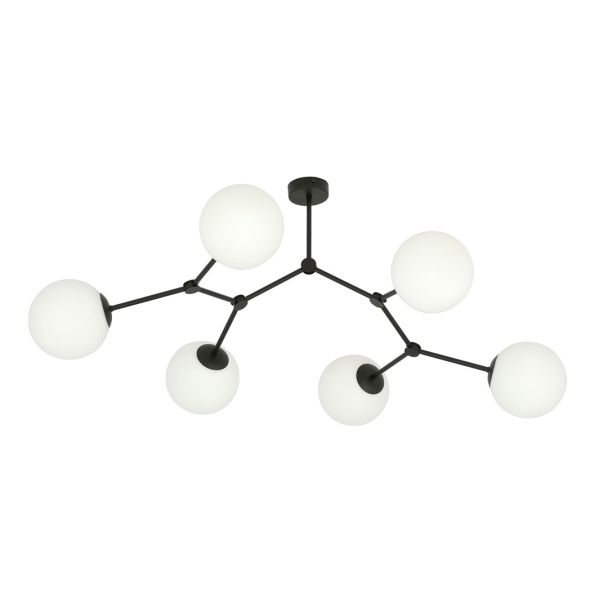 EMIBIG 1133/6 LAMPA SUFITOWA SPACE 6 BLACK/OPAL