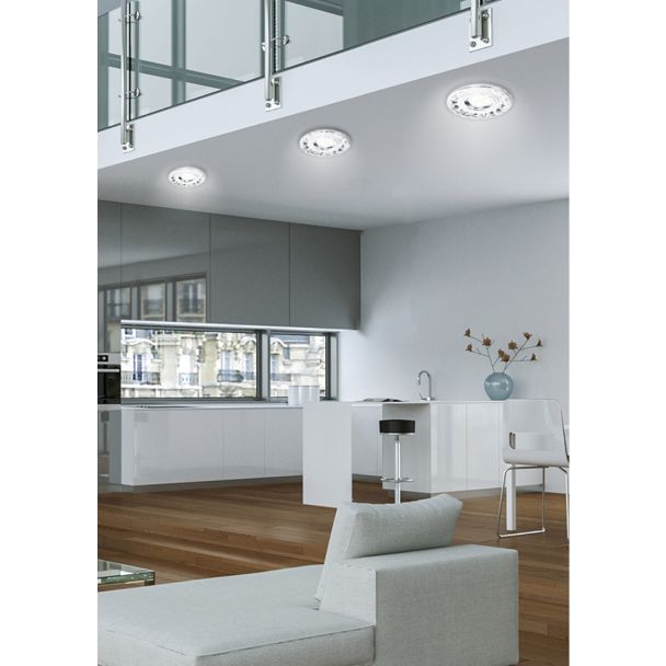CANDELLUX 2273617 OPRAWA STROPOWE SK-94 GU-10 35W CHROM BEZBARWNE