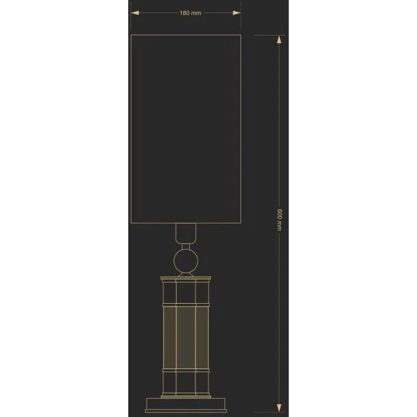 KUTEK LEA LEA-LG-1(Z/A) lampka biurkowa mosiężna