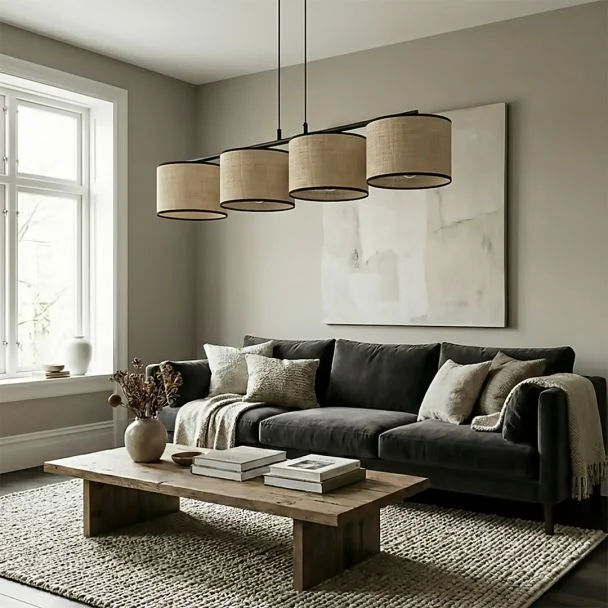 EMIBIG 1654/4 ECO 4 BL RATTAN LAMPA WISZĄCA