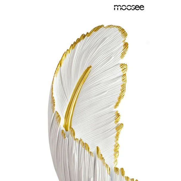 MOOSEE MSE010100388 MOOSEE lampa ścienna PIÓRKO biała / złota