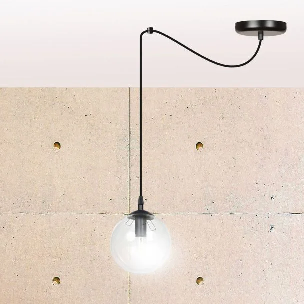 EMIBIG 936/1 LAMPA WISZĄCA GIGI 1 BL TRANSPARENT