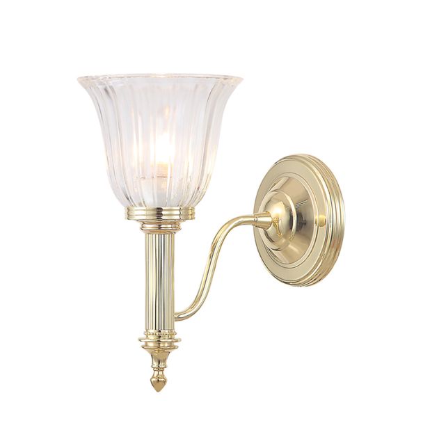 ELSTEAD CARROLL BATH/CARROLL1 PB 1Lt Wall Light