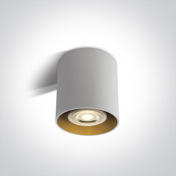 ONE LIGHT 12105T/W Roda biała oprawa sufitowa z oprawką GU10 MR16 10W