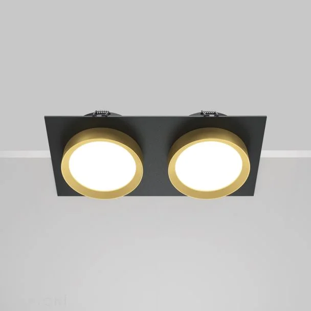 MAYTONI DL086-02-GX53-SQ-BG Hoop Downlight czarny ,złoty