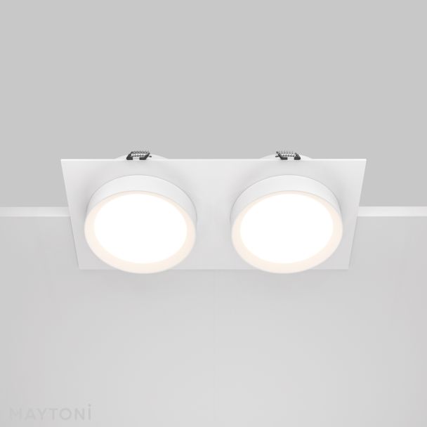 MAYTONI DL086-02-GX53-SQ-W Hoop Downlight biały