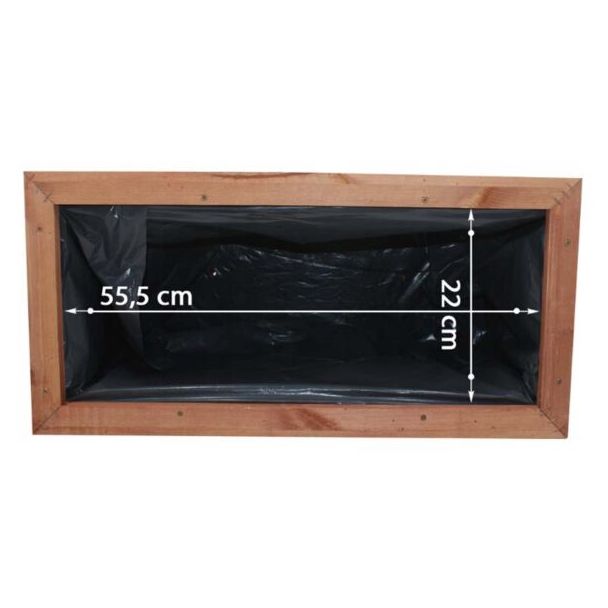 Donica ogrodowa kwietnik drewniany prostokątny 62cm [DP2]