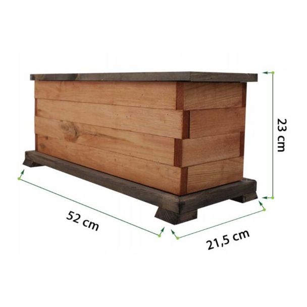 Donica ogrodowa kwietnik drewniany prostokątny 52cm [DP18]
