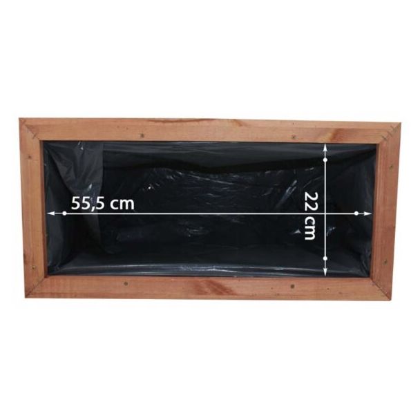 Donica ogrodowa kwietnik drewniany prostokątny 62cm [DP27]