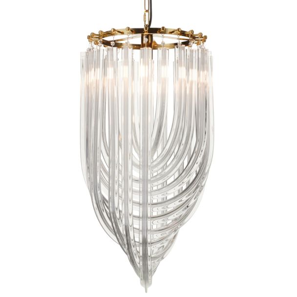 Step into design DP0339-600 gold Lampa wisząca WAVE złota 60 cm