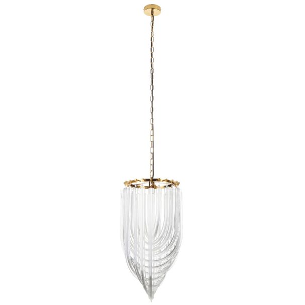 Step into design DP0339-600 gold Lampa wisząca WAVE złota 60 cm