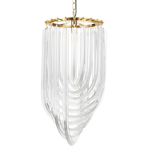 Step into design DP0339-600 gold Lampa wisząca WAVE złota 60 cm
