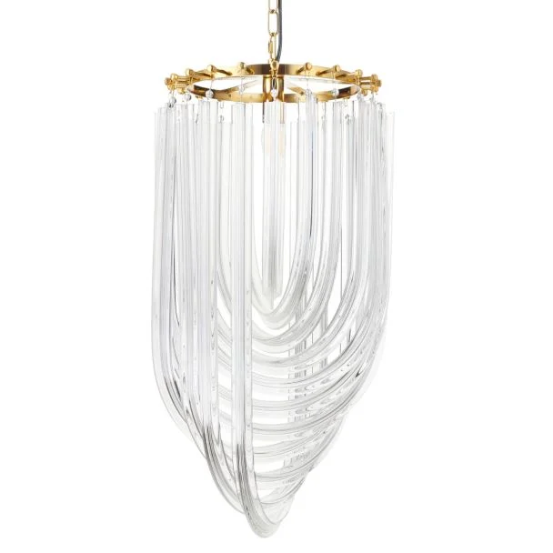Step into design DP0339-600 gold Lampa wisząca WAVE złota 60 cm