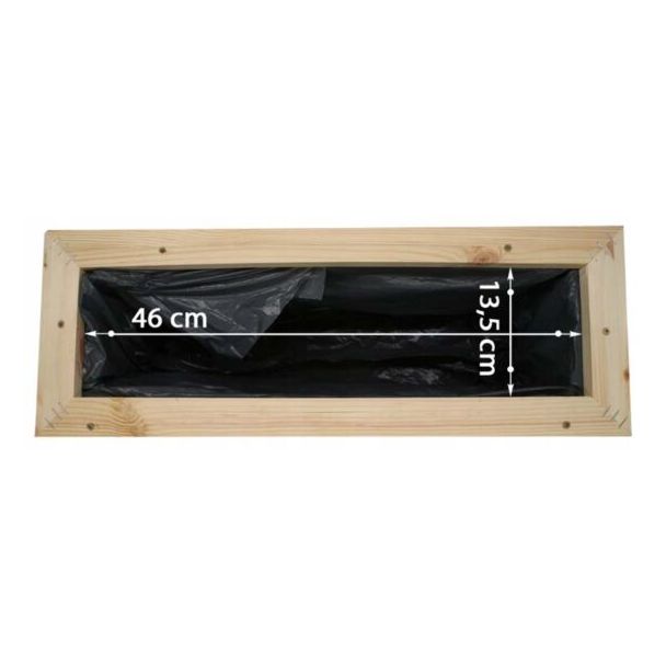 Donica ogrodowa kwietnik drewniany prostokątny 52cm [DP13]