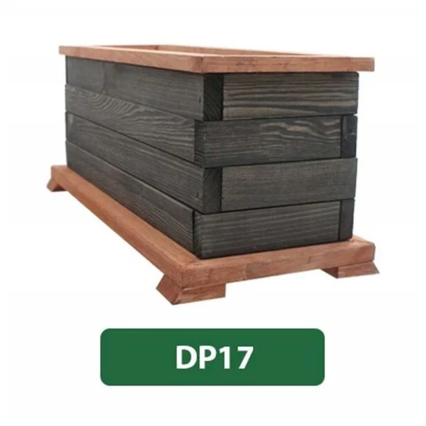 Donica ogrodowa kwietnik drewniany prostokątny 52cm [DP17]