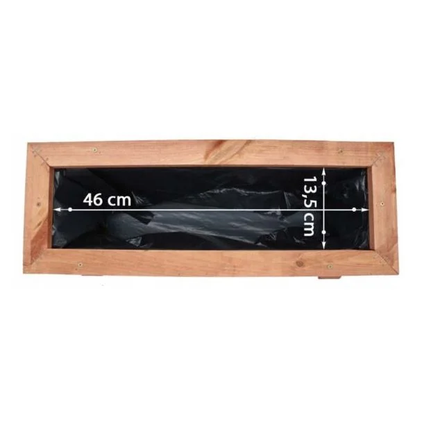 Donica ogrodowa kwietnik drewniany prostokątny 52cm [DP1]