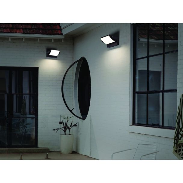 AZZARDO AZ6537 DURANTE IP54 CCT BK lampa ścienna