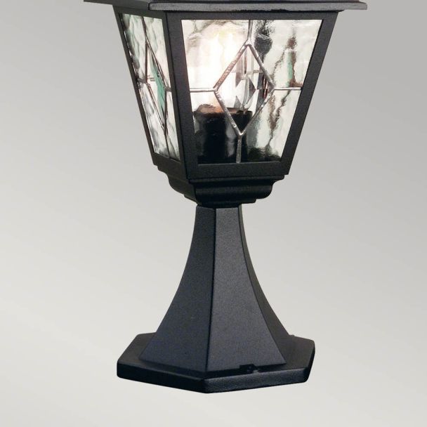 ELSTEAD NORFOLK NR3 BLK Pedestal Lantern