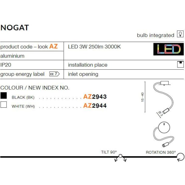 AZZARDO AZ2944 Nogat (white)