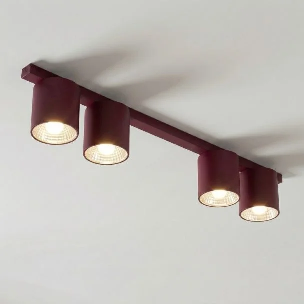 EMIBIG 1697/4 NANO 4 BURGUNDY Lampa sufitowa