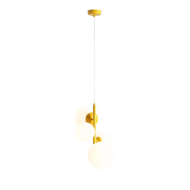 ALDEX 1091L14 LAMPA WISZĄCA BLOOM 4 MUSTARD