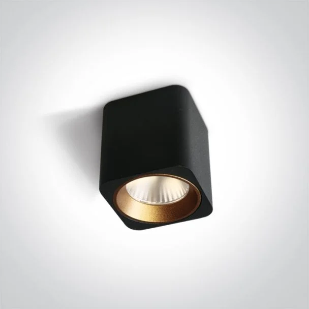 ONE LIGHT 12107KA/B/W Platamonas czarna oprawa sufitowa chill out AC LED 3000K 7W
