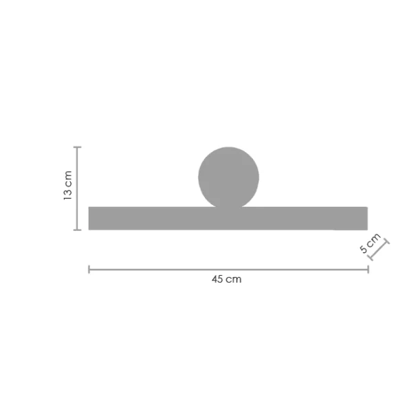 Step into Design MD-7014 wall Lampa ścienna BOOGIE LED złoto czarna 45 cm
