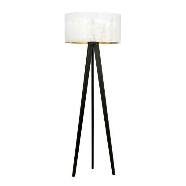 EMIBIG 1147/LP1 LAMPA PODŁOGOWA ASTON LP1 WHITE/GOLD