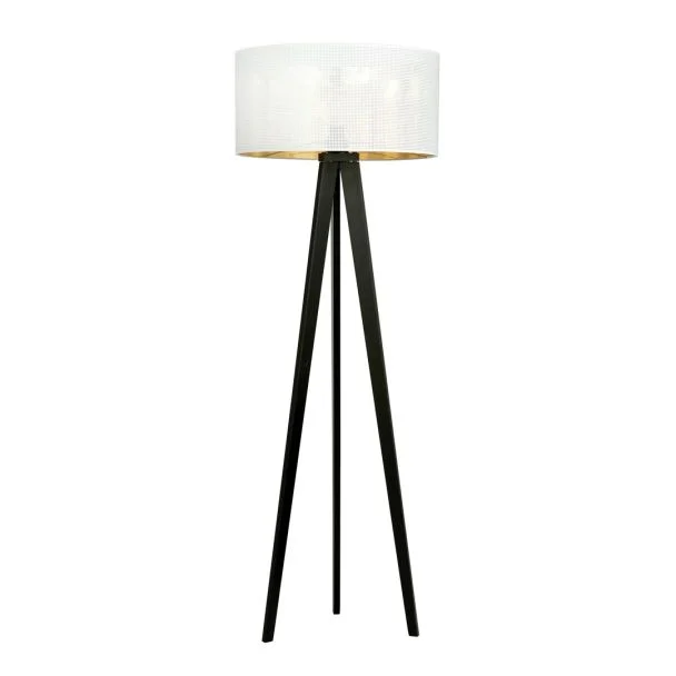 EMIBIG 1147/LP1 LAMPA PODŁOGOWA ASTON LP1 WHITE/GOLD