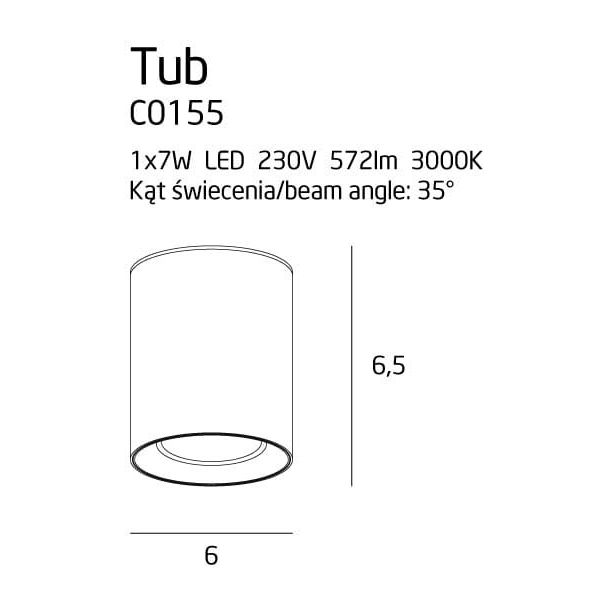 MAXLIGHT TUB plafon C0155