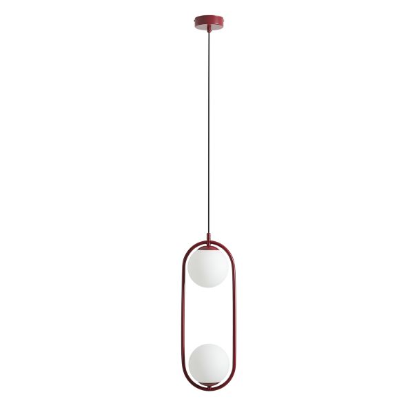 ALDEX 1086H15 LAMPA WISZĄCA RIVA 2 CZERWONY KOLOR