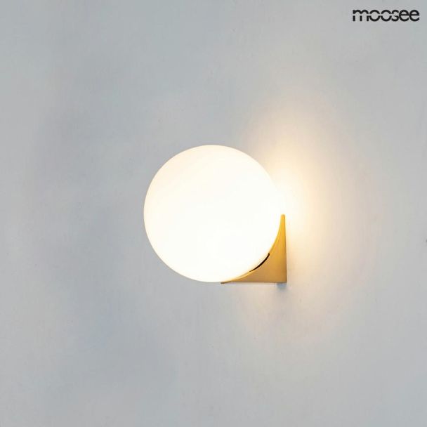 MOOSEE LAMPA ŚCIENNA BOLL ZŁOTA