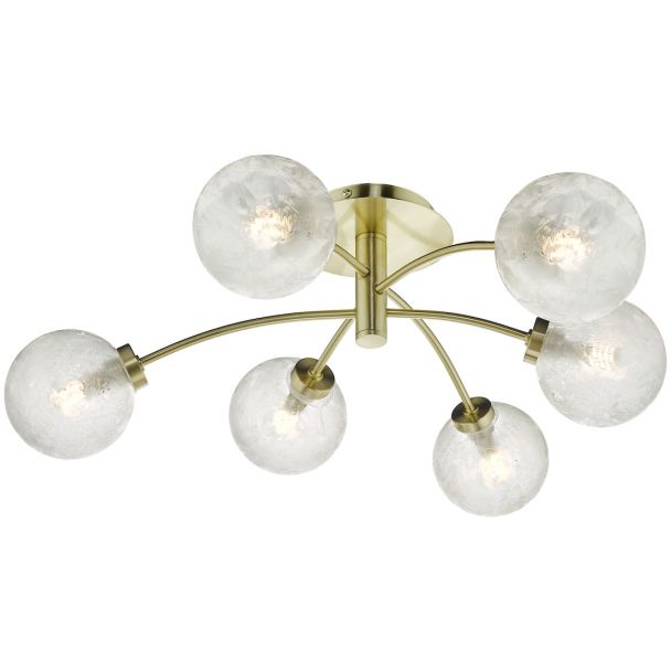 DAR AVA6441 AVARI 6LT SEMI FLUSH SAT BRA