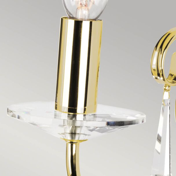ELSTEAD AEGEAN AG1 POL BRASS 1Lt Wall Light