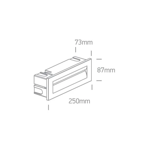 ONE LIGHT 68066/W/W Simi 3 biała ścienna oprawa do wbudowania LED 3000K 8,5W IP65