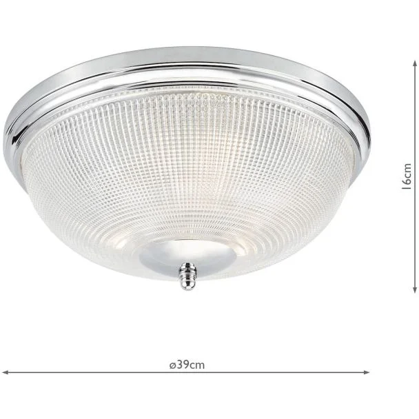 DAR ARB5250 ARBOR 3LT FLUSH POL CHR IP44