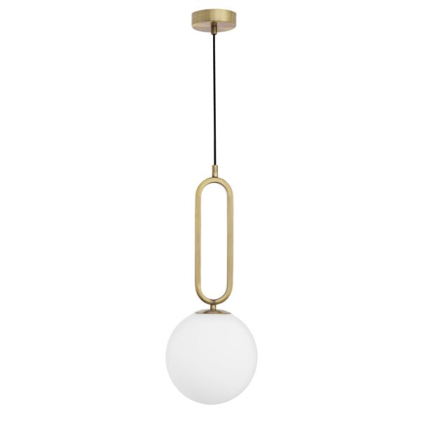 Luces Exclusivas PINTO LE41764 LAMPA WISZĄCA biały,mosiądz