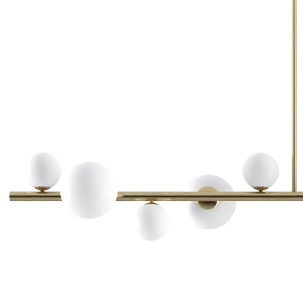 Step into Design MP0097-10 Lampa wisząca MILKY DROP złota 120 cm
