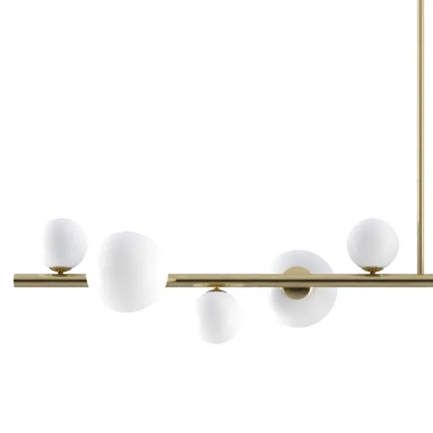 Step into Design MP0097-10 Lampa wisząca MILKY DROP złota 120 cm