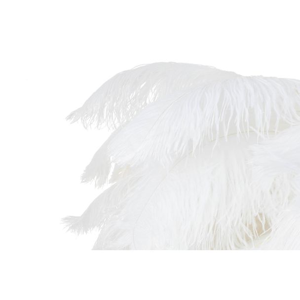 MOOSEE MSE1501100525 lampa wisząca TIFFANY 135 biała mosiądz / naturalne pióra