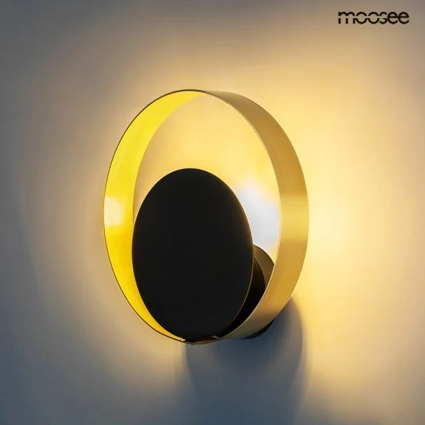 MOOSEE MSE010100339 MOOSEE lampa ścienna BAND złota / czarna