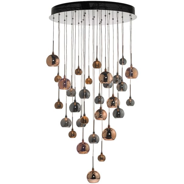 DAR AUR3364 AURELIA 30LT CLUSTER PENDANT COPPER DARK COPPER AN