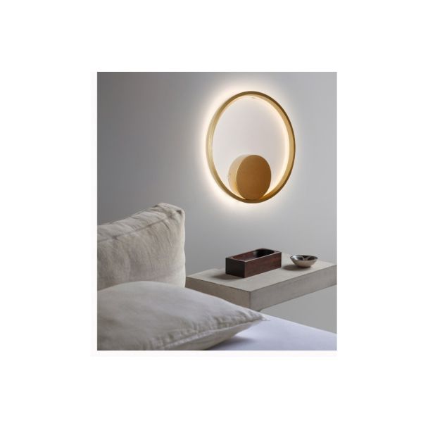 AZZARDO AZ4706 HALO 40 WALL GO DECORATIVE WALL GOLD