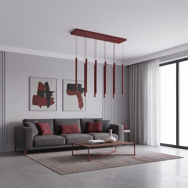 EMIBIG 1647/9 SELTER 9 BURGUNDY LAMPA WISZĄCA