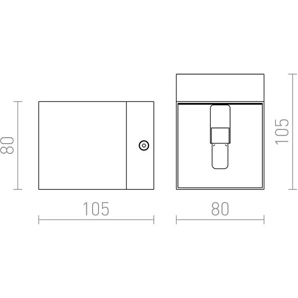 RENDL R12680 ESSEX ścienna aluminium szczotkowane 230V G9 33W