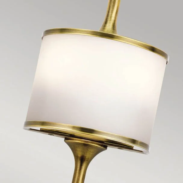 ELSTEAD Mona KL-MONA-S-NBR 2 Light Wall Light - Natural Brass
