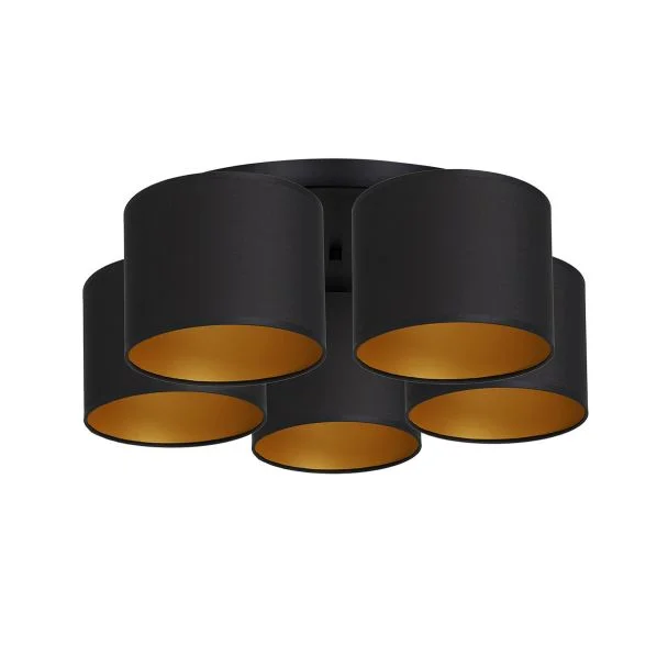 LUMINEX 3489 oprawa sufitowa Arden plafon czarny złoty