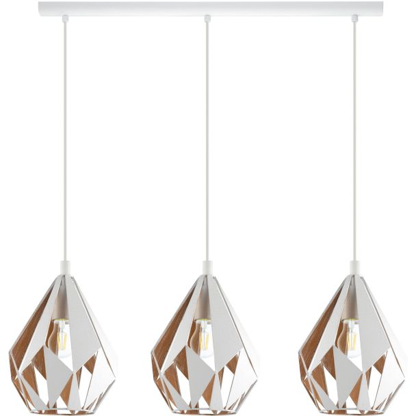 EGLO 43002 HL/3 E27 WEISS/GOLD CARLTON 1